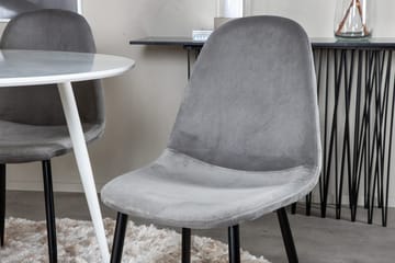 Rund matgrupp Venture Home Grå Vit 4st - Møbler - Bord - Spisegruppe