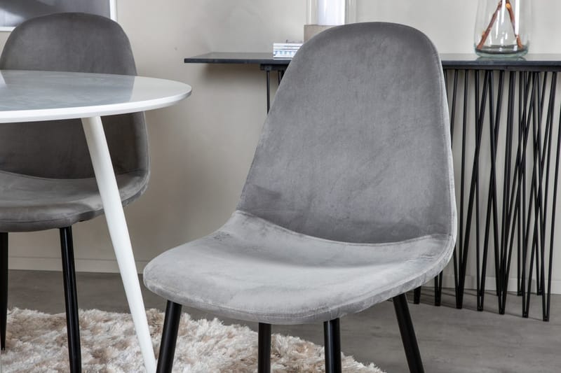 Rund matgrupp Venture Home Grå Vit 4st - Møbler - Bord - Spisegruppe
