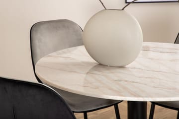 Rund matgrupp Venture Home Grå Vit 4st - Møbler - Bord - Spisegruppe