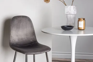 Rund matgrupp Venture Home Ljusgrå Vit 2st - Lysegrå og hvid - Møbler - Bord - Spisegruppe