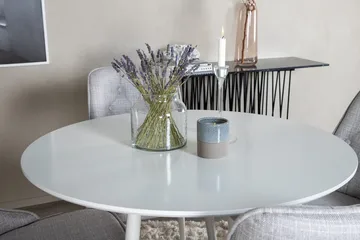 Rund matgrupp Venture Home Ljusgrå Vit 4st - Møbler - Bord - Spisegruppe