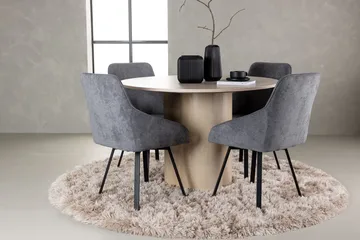 Rund matgrupp Venture Home Ljust trä - Møbler - Bord - Spisegruppe