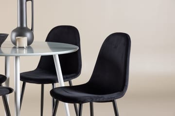 Rund matgrupp Venture Home Svart Grå 4st - Møbler - Bord - Spisegruppe