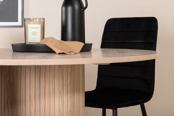 Rund matgrupp Venture Home Svart Ljust trä 4st - Møbler - Bord - Spisegruppe
