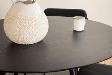 Rund matgrupp Venture Home Svart Svart 4st - Møbler - Bord - Spisegruppe