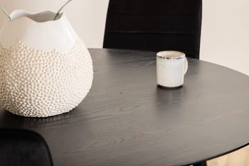 Rund matgrupp Venture Home Svart Svart 4st - Møbler - Bord - Spisegruppe