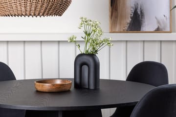 Rund matgrupp Venture Home Svart Svart 4st - Møbler - Bord - Spisegruppe