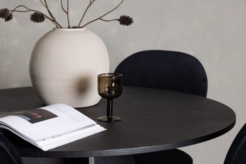 Rund matgrupp Venture Home Svart Svart 4st - Møbler - Bord - Spisegruppe