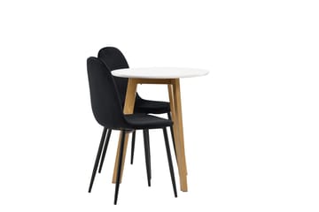 Rund matgrupp Venture Home Svart Vit 2st - Møbler - Bord - Spisegruppe