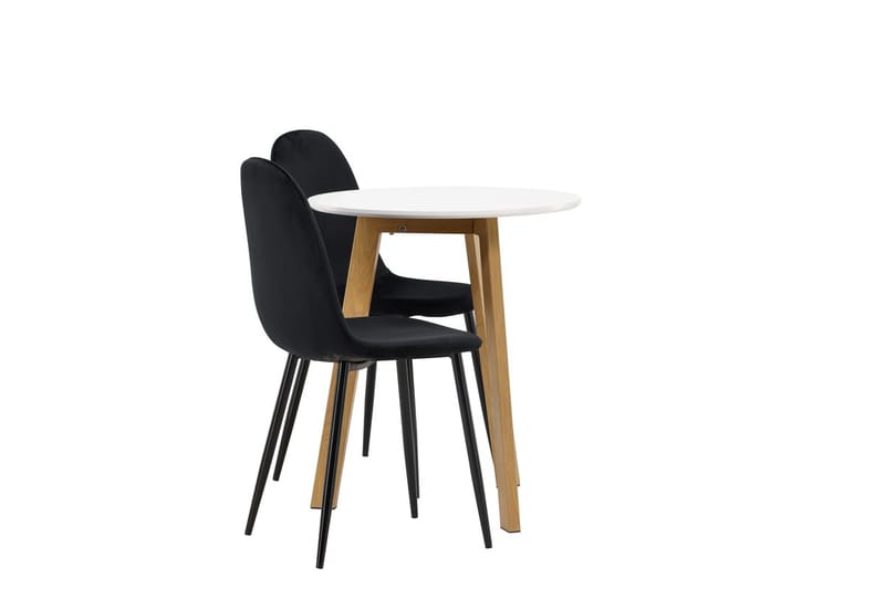Rund matgrupp Venture Home Svart Vit 2st - Møbler - Bord - Spisegruppe