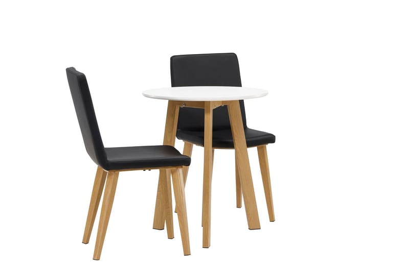 Rund matgrupp Venture Home Svart Vit 2st - Møbler - Bord - Spisegruppe