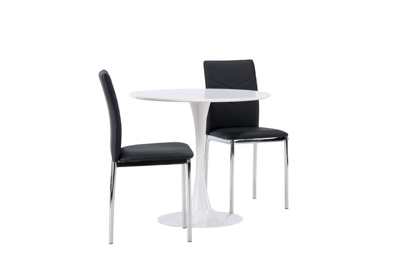 Rund matgrupp Venture Home Svart Vit 2st - Møbler - Bord - Spisegruppe