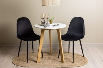 Rund matgrupp Venture Home Svart Vit 2st - Møbler - Bord - Spisegruppe
