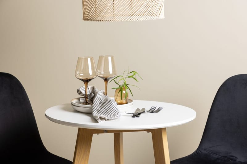 Rund matgrupp Venture Home Svart Vit 2st - Møbler - Bord - Spisegruppe
