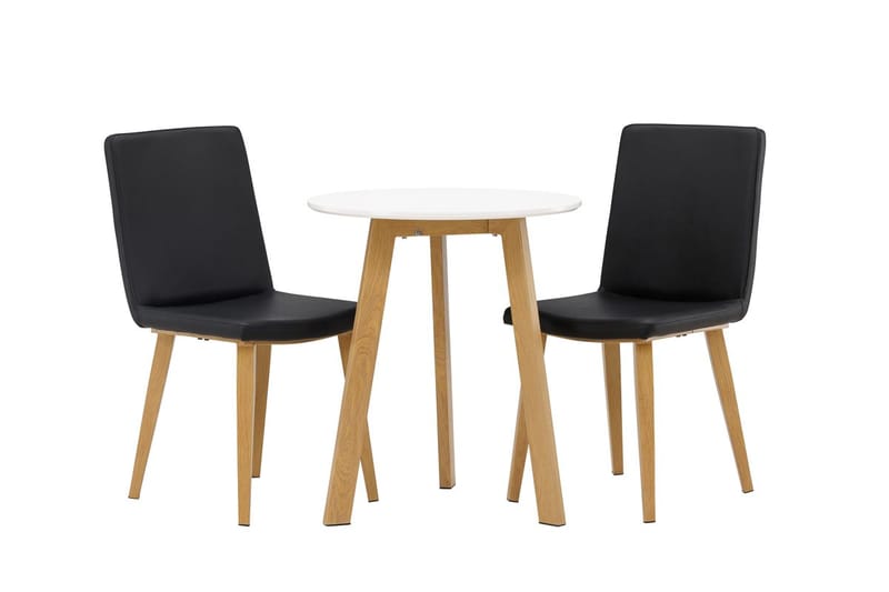 Rund matgrupp Venture Home Svart Vit 2st - Møbler - Bord - Spisegruppe