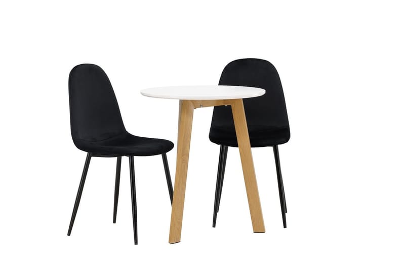 Rund matgrupp Venture Home Svart Vit 2st - Møbler - Bord - Spisegruppe