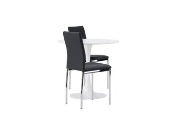 Rund matgrupp Venture Home Svart Vit 2st - Møbler - Bord - Spisegruppe