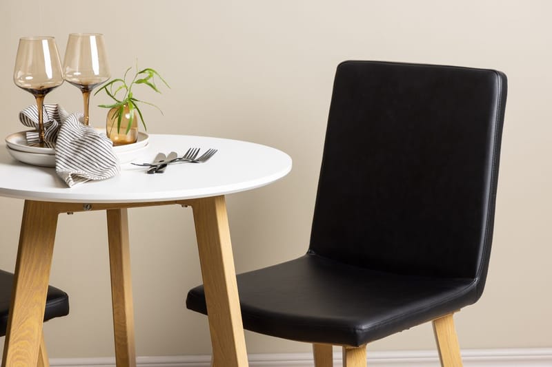 Rund matgrupp Venture Home Svart Vit 2st - Møbler - Bord - Spisegruppe