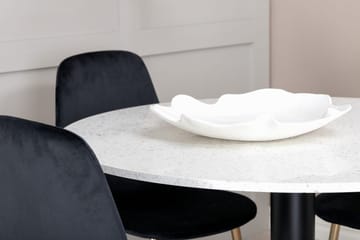 Rund matgrupp Venture Home Svart Vit 4st - Møbler - Bord - Spisegruppe