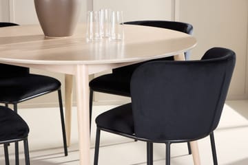 Rund matgrupp Venture Home Svart Vitputsad 4st - Møbler - Bord - Spisegruppe