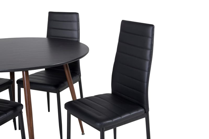 Rund matgrupp Venture Home Svart - Møbler - Bord - Spisegruppe