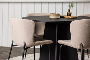 Rund matgrupp Venture Home Svart - Møbler - Bord - Spisegruppe