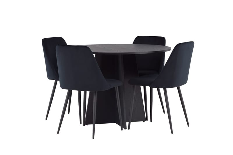 Rund matgrupp Venture Home Svart - Møbler - Bord - Spisegruppe