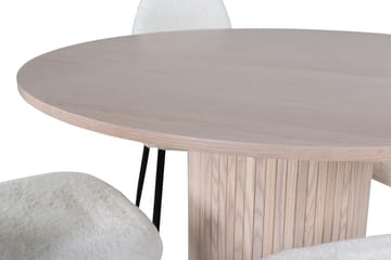 Rund matgrupp Venture Home Vit Vitputsad 4st - Møbler - Bord - Spisegruppe