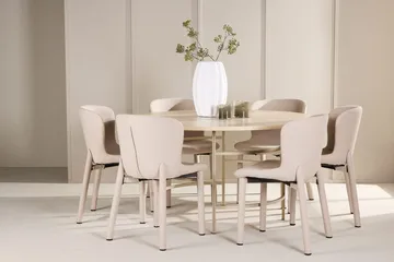 Hvitpusset|Beige - Beige
