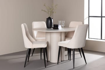 Rund spisegruppe Venture Home Olivia, Leone Beige - Møbler - Bord - Spisegruppe
