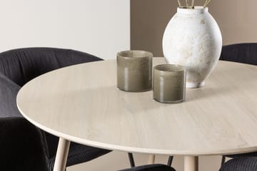 Rund spisegruppe Venture Home Plaza, Berit Svart Natur 4 stk. - Møbler - Bord - Spisegruppe