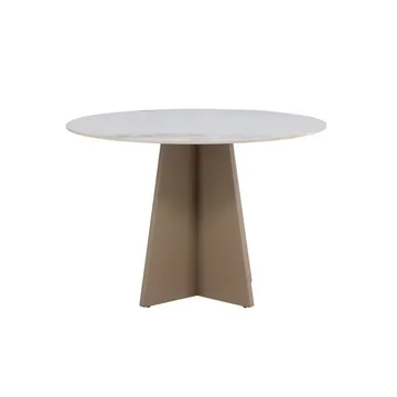 Rundt spisebord Bootcut - Beige - Møbler - Bord - Spisebord & kjøkkenbord