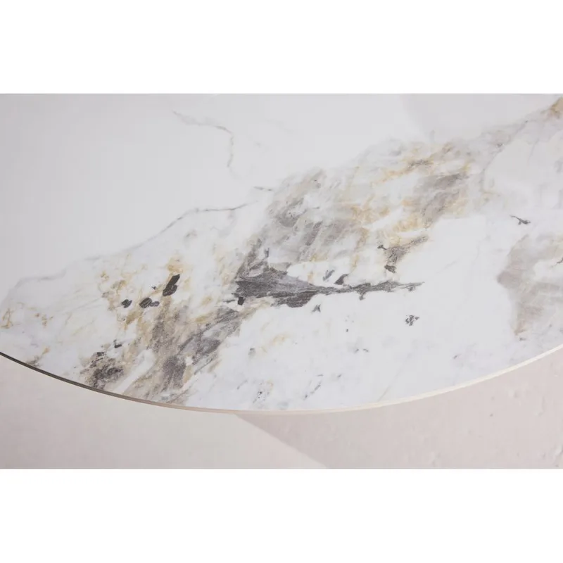 Rundt spisebord Bootcut - Beige - Møbler - Bord - Spisebord & kjøkkenbord