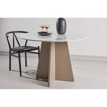 Rundt spisebord Bootcut - Beige - Møbler - Bord - Spisebord & kjøkkenbord