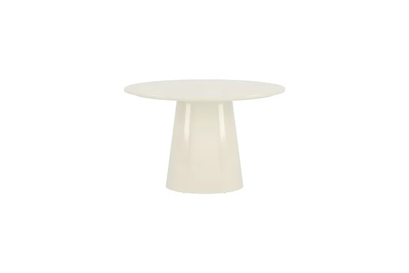 Rundt spisebord Lanzo 120 cm Glossy - Beige - Møbler - Bord - Spisebord & kjøkkenbord