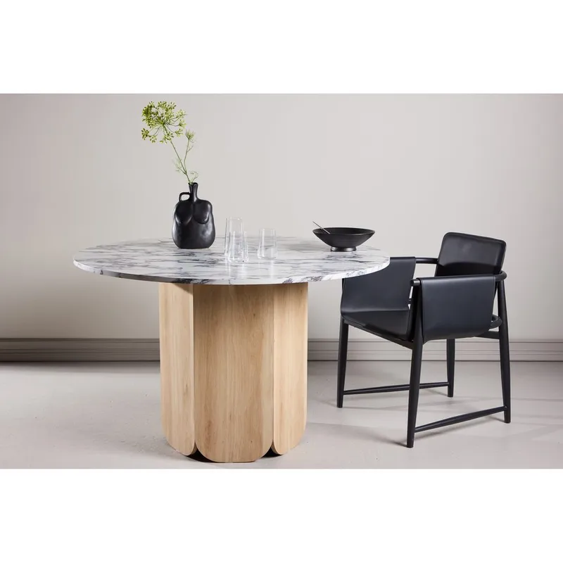 Rundt spisebord Tekla - Lysegrå, 120 - Møbler - Bord - Spisebord & kjøkkenbord