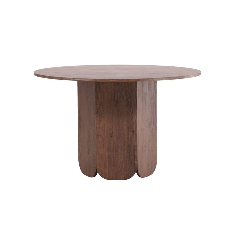 Rundt spisebord Tekla, Semsket skinn, 120