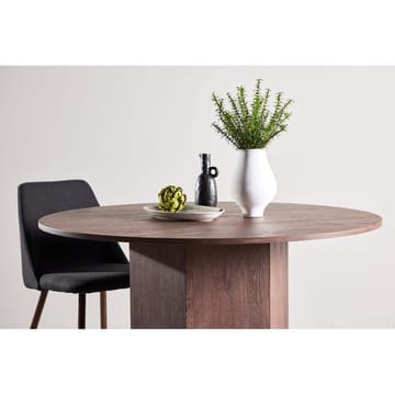 Rundt spisebord Tekla - Semsket skinn, 120 - Møbler - Bord - Spisebord & kjøkkenbord