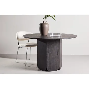 Rundt spisebord Tekla - Svart, 120 - Møbler - Bord - Spisebord & kjøkkenbord