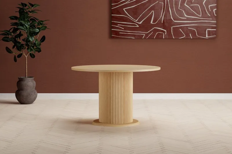 Rundt spisebord Venture Home Reko Natur, natur