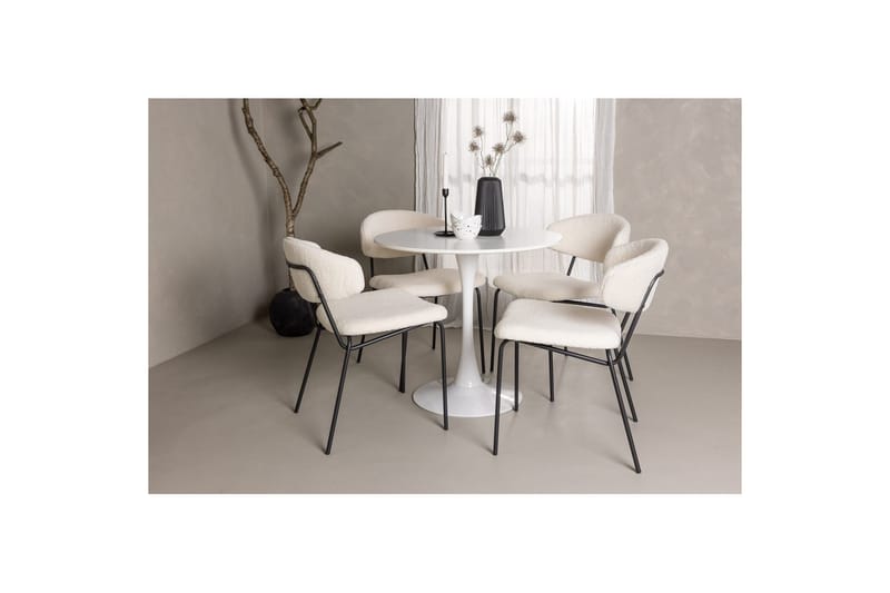 Rundt spisesett Hamden, Chico - Møbler - Bord - Spisegruppe