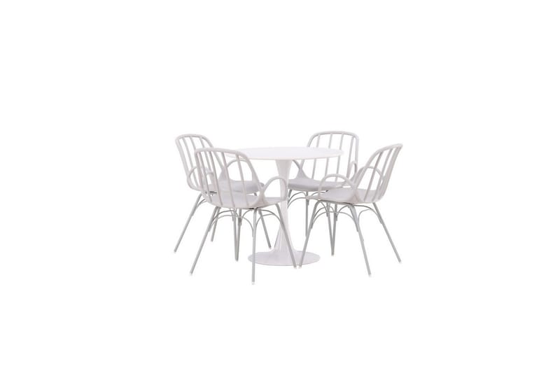 Rundt spisesett Hamden, Dyrön, Hvit