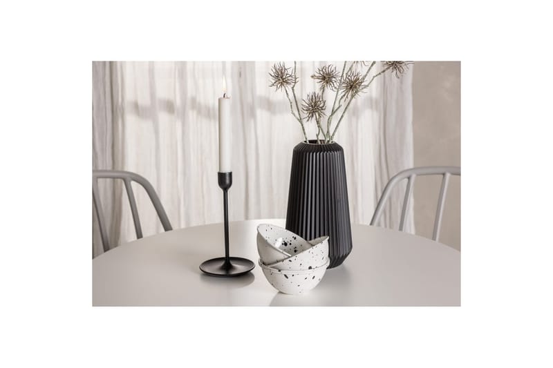 Rundt spisesett Hamden, Dyrön - Hvit - Møbler - Bord - Spisegruppe