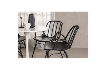 Rundt spisesett Hamden, Dyrön - Svart - Møbler - Bord - Spisegruppe