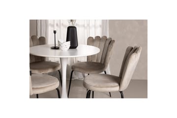 Rundt spisesett Hamden, Limhamn Light - Møbler - Bord - Spisegruppe