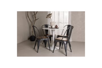 Rundt spisesett Hamden, Tempe - Brun - Møbler - Bord - Spisegruppe