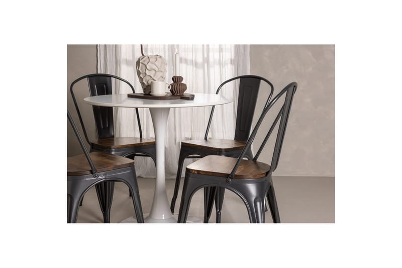 Rundt spisesett Hamden, Tempe - Brun - Møbler - Bord - Spisegruppe