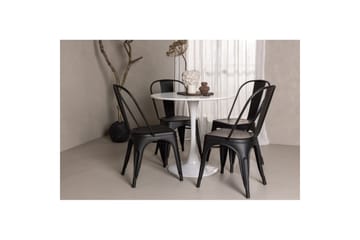 Rundt spisesett Hamden, Tempe - Svart - Møbler - Bord - Spisegruppe