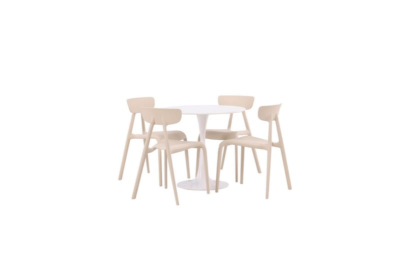 Rundt spisesett Hamden, Ursholmen, Beige
