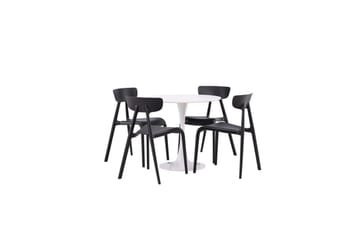 Rundt spisesett Hamden, Ursholmen - Svart - Møbler - Bord - Spisegruppe